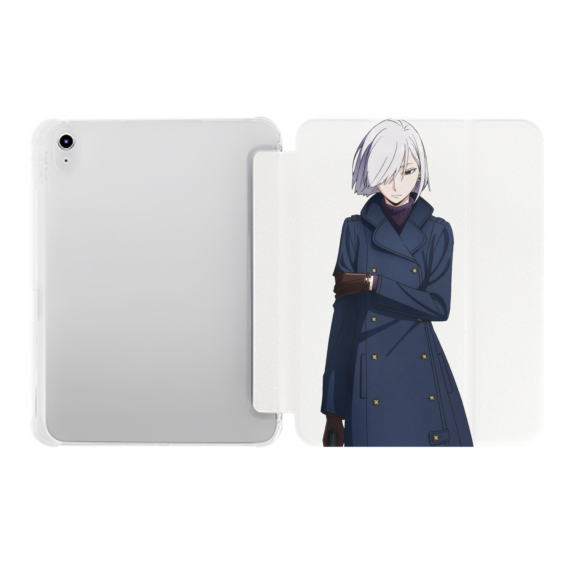 （画像用） SPY×FAMILY间谍家家酒 IPad ケース ペン収納付き 三つ折りスタンド PUレザー×シリコン 対応機種9.5/10.5/10.9インチ